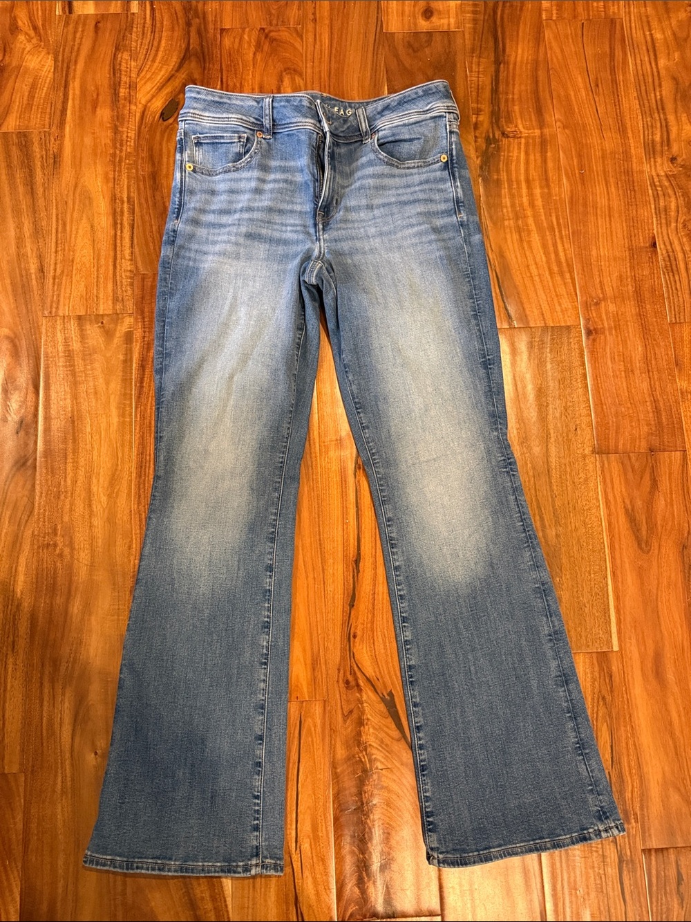 American Eagle Outfitters Light Wash Flare Jeans